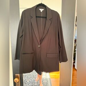 Time and Tru stretch Black Blazer Jacket